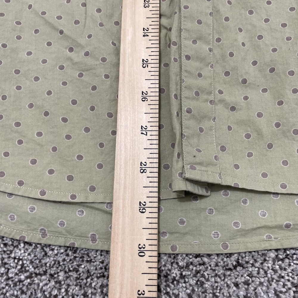 Paul Smith London Dress Shirt Men XL Green Long Sleeve Polka Dot Fitted - Picture 5 of 9